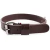 Martin-Sellier - Collier pour chien - marron cuir double (65cm x 30mm)