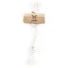 Jouet pour chien bois corde grand noeud Martin Sellier Ristretto Beige...