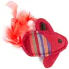 Jouet peluche pour chat poisson volant Martin Sellier Rouge TU 3009981