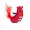 Jouet peluche pour chat coq Martin Sellier Rouge TU 3009980