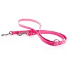 Laisse pour chien en cuir multi bicolore Martin Sellier 499 Rose 18/20...