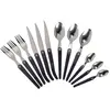 - 444333 - MENAGERE 16P LAGUIOLE ACIDULE MANCHE ABS CARBONE