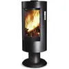 Poêle à bois en acier Supra Chloé sur pied 7.1kW 120m²