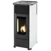 Poêle à granulés - SUPRA - LENI6BLANC - 10 kW - Blanc - Acier