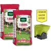 Gazon 7 Jours   Lot de 2 Sacs de 5kg + 1 Semoir à Gazon Offert   Vilmorin