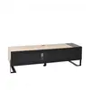 Erard 037600, Bois, Mélamine, Noir, Verre trempé, 50 kg, 190,5 cm (75")