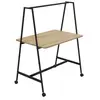 BURONOMIC Table de travail collaborative mobile Alto Largeur 140 cm Bois / Métal