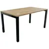 Buronomic Bureau Droit Astro Arche 140x80 Cm Chêne Vieilli/noir