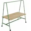 BURONOMIC Table de travail collaborative mobile Alto Largeur 180 cm Bois / Métal