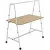 BURONOMIC Table de travail collaborative mobile Alto Largeur 160 cm Bois / Métal