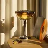 MARKET SET lampe à poser Sunset, ambre, verre, E27