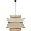 Suspension en lin nude et beige 330 x 78 cm Singapour - Market set