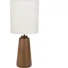 Lampe en bois massif et en tissu blanc 93 cm Mokuzaï - Market set