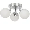Corep OPAH-Plafonnier de salle de bain 3 lumières métal et verre L19cm