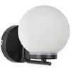 Corep SWANN-Applique de salle de bain métal et verre opalin Ø13cm