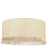 Suspension cylindre E27/100W H20cm Ø38 cm Ibiza raphia Corep