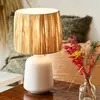 Corep PAROS-Lampe à poser céramique et raphia naturel H34cm
