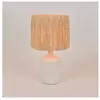 Corep NAOUSSA-Lampe à poser Céramique/Raphia H55cm