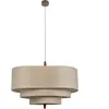 Market Set PEBBLE L-Suspension Bois/Tissu Ø78cm