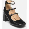 Les Tropéziennes par M.Belarbi Escarpins femme en cuir noir vernis DELPHINE
