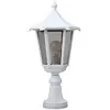 Borne extérieur Aric monaco - culot e27 - blanc - sans lampe Aric 3042