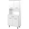 EKIPA Buffet de cuisine Blanc mat - L 80 cm - OSLO
