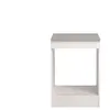 Parisot Meuble bas 60 cm four/plaque SPOON coloris blanc