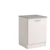 Parisot Meuble bas 60 cm 1 porte SPOON coloris blanc