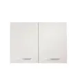 Meuble haut 80 cm 2 portes SPOON coloris blanc