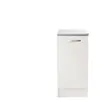 Parisot Meuble bas 40 cm 1 porte SPOON coloris blanc