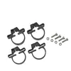 Centrale Brico Lot de 4 colliers Arista gris, H.3 x P.15 cm