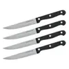 Nirosta 9921050 Lot de 4 Couteaux à steak, Acier inoxydable, Noir, 21 cm
