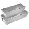 Fackelmann Lot de 2 moules à cakes 25,5 x 11,2 cm et 30 x 11,5 cm Silver Zenker