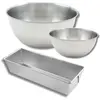 Set comprenant 1 Moule à cake en acier étamé, 1 spatule Zenker et 2 bo...