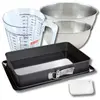 Set pâtisserie avec moule rectangulaire de 42 x 29 cm en acier émaillé...