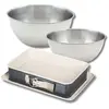 Fackelmann - Set pâtisserie moule à charnière rectangle, 2 bols et 1 s...