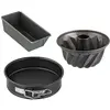 Non communiqué Fackelmann - Set de 3 mini moules à cake 15 cm, charnière 16 cm et kouglof 18