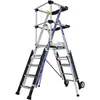 TUBESCA-COMABI Plate-forme pliante SHERPASCOPIC - garde-corps Lisses - 5 à 7 marches