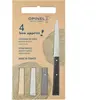 Opinel Bon Appetit 3272 Mineral, set de couteaux de table 4 pièces