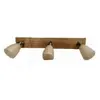 Eglo - Rail Spot Lauretta 3x40W culot G9 - couleur hêtre - 30124STK