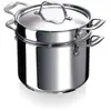 Bekaline 12060024 Chef Cuiseur à Pâtes en acier inoxydable 24 cm, Argenté