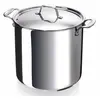 Bekaline 12063244 Chef Traiteur + Couvercle en acier inoxydable 24 cm, Argenté