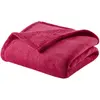 DOUX NID Couverture Microlon - Microfibre 100% Polyester - Fuchsia - 100 x 150 cm