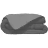 Poyet Motte CALGARY Couette chaude Microfibre 400g/m² Acier & Argent 140x200cm