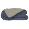TOISON D'OR Couette Microfibre 400g/m² CALGARY Petrole & Mastic 140x200cm