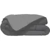 TOISON D'OR CALGARY Couette chaude Microfibre 400g/m² Acier & Argent 240x260cm
