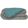 POYET MOTTE Couette Microfibre 400g/m2 CALGARY - 140 x 200 cm - Gris g...
