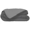 TOISON D'OR HUDSON Couette legere Microfibre 200g/m2 220x240cm Acier + Argent