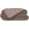 TOISON D'OR HUDSON Couette légère Microfibre 200g/m² 140x200cm Taupe & Lin