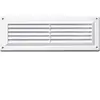 Grille d'aération PVC Autogyre avec moustiquaire blanche 260 x 90 mm